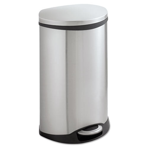 Image of Safco® Step-On Medical Receptacle, 12.5 gal, Steel, Stainless Steel