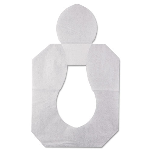 Image of HOSPECO® Health Gards Toilet Seat Covers, Half-Fold, 14.25 X 16.5, White, 250/pack, 10 Boxes/carton
