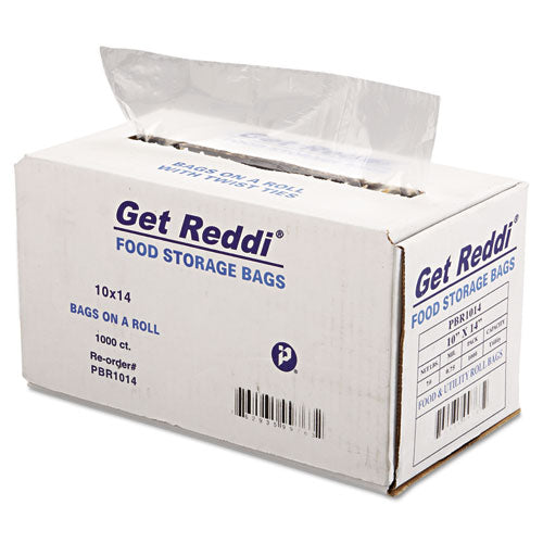 Image of Inteplast Group Food Bags, 10" x 14", Clear, 1,000/Carton