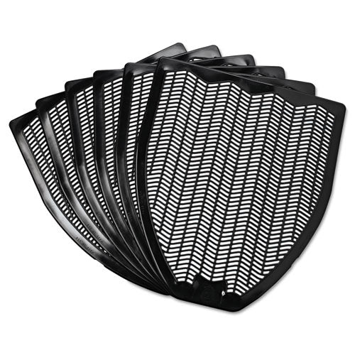 Image of Impact® Disposable Urinal Floor Mat, Nonslip, Fresh Blast Scent, 17.5 x 20.38, Black, 6/Carton