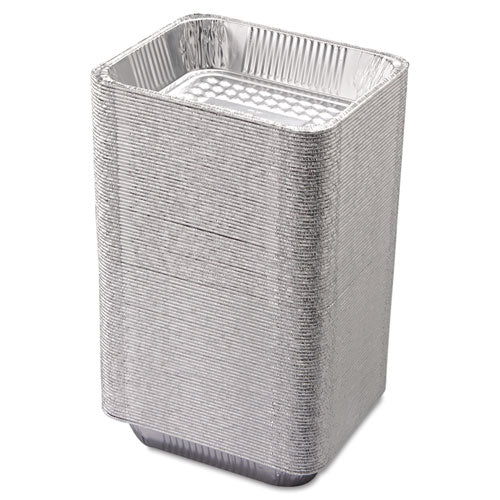 Image of HFA® Aluminum Steam Table Pans, Half-Size Deep, 2.56" Deep, 10.38 x 12.75, 100/Carton