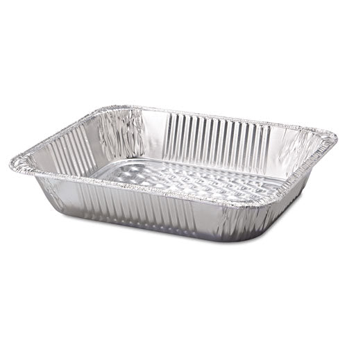 Image of HFA® Aluminum Steam Table Pans, Half-Size Deep, 2.56" Deep, 10.38 x 12.75, 100/Carton