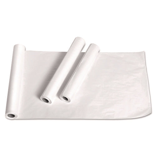 Image of Medline Exam Table Paper, Deluxe Crepe, 18" X 125 Ft, White, 12 Rolls/carton