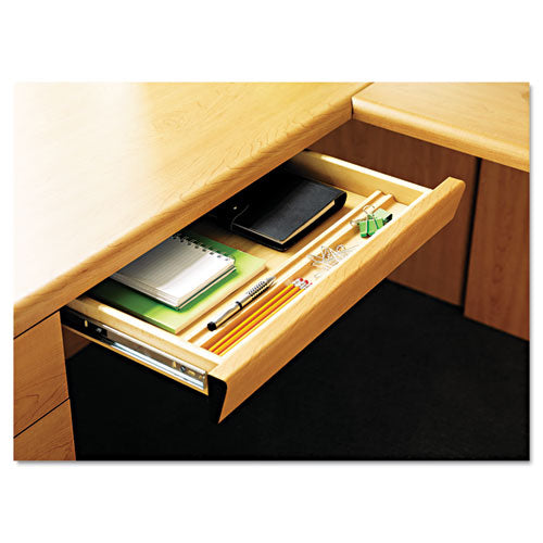 Image of HON® Laminate Angled Center Drawer, 22w X 15.38d X 2.5h, Harvest