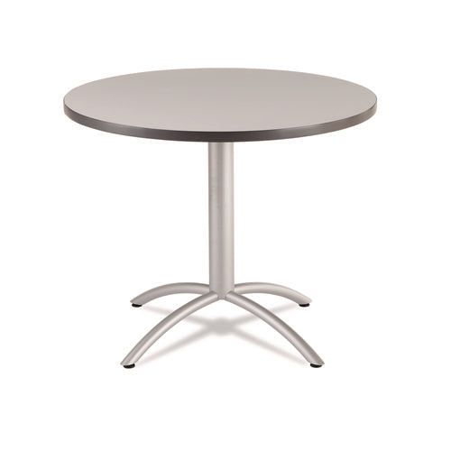 Image of Iceberg IndestrucTable Classic Adjustable-Height Folding Table, Rectangular, 72" x 30" x 25" to 35", Charcoal