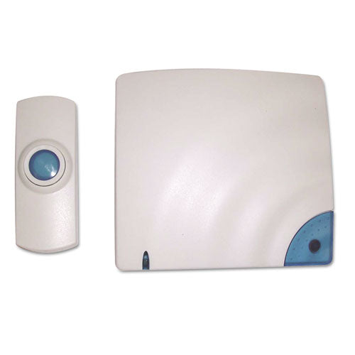 Image of Tatco Wireless Doorbell, Battery Operated, 1.38 x 0.75 x 3.5, Bone