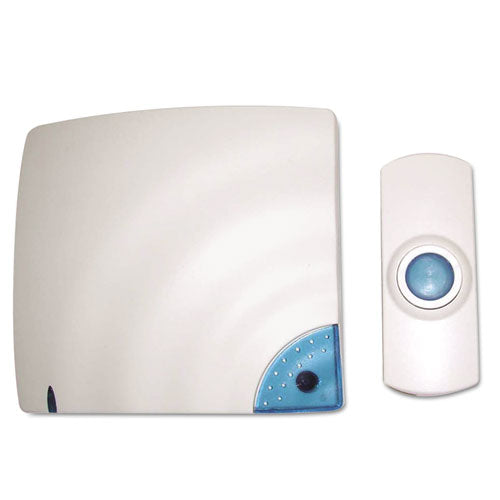 Image of Tatco Wireless Doorbell, Battery Operated, 1.38 x 0.75 x 3.5, Bone