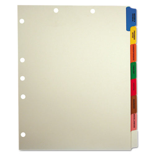 Image of Tabbies® Side Tab Medical Chart Divider Sets, 8-Tab, Assorted Medical, 11 X 9, Manila, 40 Sets