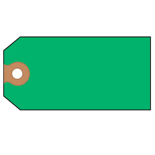 Image of Avery® Unstrung Shipping Tags, 11.5 pt Stock, 4.75 x 2.38, Green, 1,000/Box