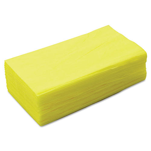 Image of Chix® Masslinn Dust Cloths, 1-Ply, 24 x 24, Unscented, Yellow, 30/Bag, 5 Bags/Carton