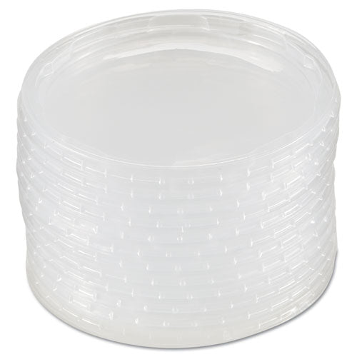 Image of WNA Deli Container Lids, Plug-Style, Clear, Plastic, 50/Pack, 10 Packs/Carton