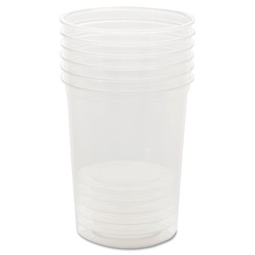 Image of WNA Deli Containers, 32 oz, Clear, Plastic, 50/Pack, 10 Packs/Carton