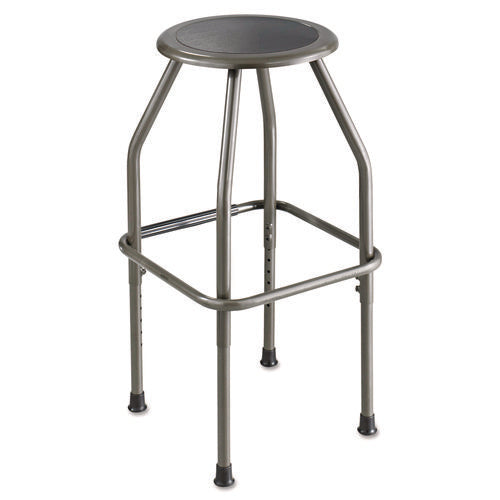 Image of Safco® Diesel Industrial Stool with Stationary Seat, Backless, Supports Up to 250 lb, 22.5" to 29.5" Seat Height, Pewter
