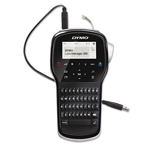 Image of DYMO® Labelmanager 280 Label Maker, 0.6"/s Print Speed, 4 X 2.3 X 7.9