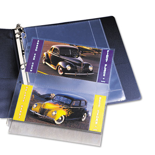 Image of Avery® Photo Storage Pages For Four 4 X 6 Horizontal Photos, 3-Hole Punched, 10/pack