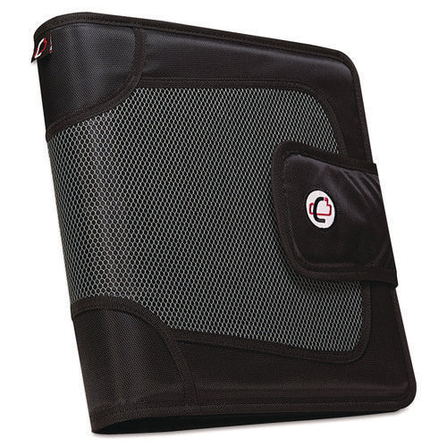 Image of Case it Premium Velcro Closure Binder, 3 Rings, 2" Capacity, 11 X 8.5, Black