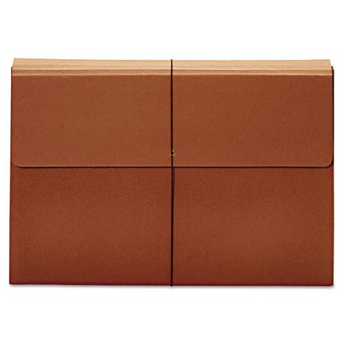 Image of Pendaflex® Expanding Wallet, 3.5" Expansion, 1 Section, Elastic Cord Closure, Tabloid Size, Brown