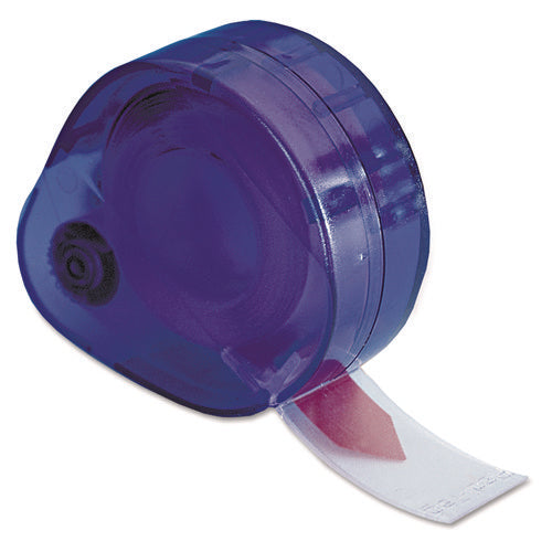 Image of Redi-Tag® Arrow Message Page Flags in Dispenser, "FIRMAR AQUI", Red, 120 Flags/Pack