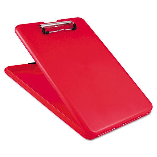 Image of Saunders SlimMate Storage Clipboard, 0.5" Clip Capacity, Holds 8.5 x 11 Sheets, Red