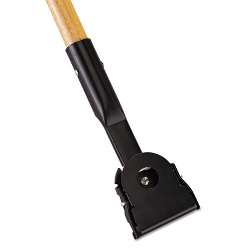 Image of Rubbermaid® Commercial Snap-On Hardwood Dust Mop Handle, 1.5" dia x 60", Natural