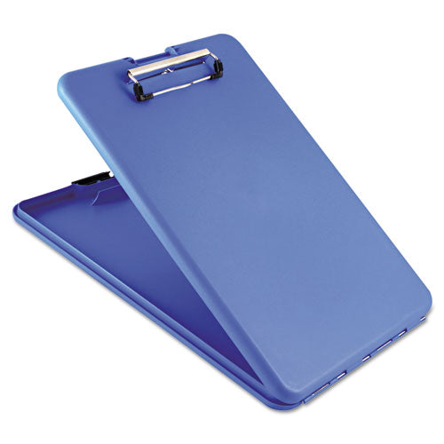 Image of Saunders SlimMate Storage Clipboard, 0.5" Clip Capacity, Holds 8.5 x 11 Sheets, Blue