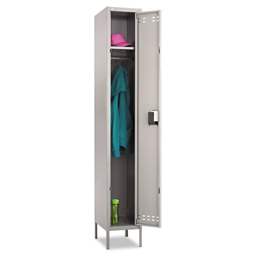 Image of Safco® Single-Tier Locker, 12w X 18d X 78h, Two-Tone Gray