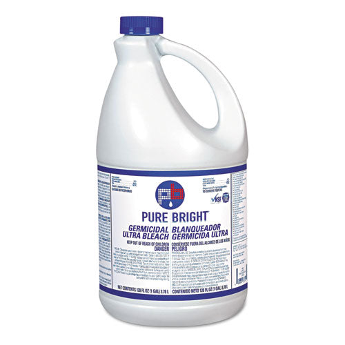 Image of Pure Bright® Liquid Germicidal Bleach, 1 gal Bottle, 3/Carton