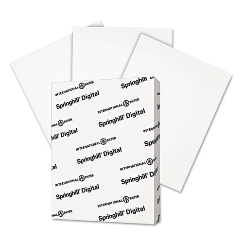 Image of Springhill® Digital Vellum Bristol White Cover, 67 lb Bristol Weight, 8.5 x 11, Vellum White, 250/Pack