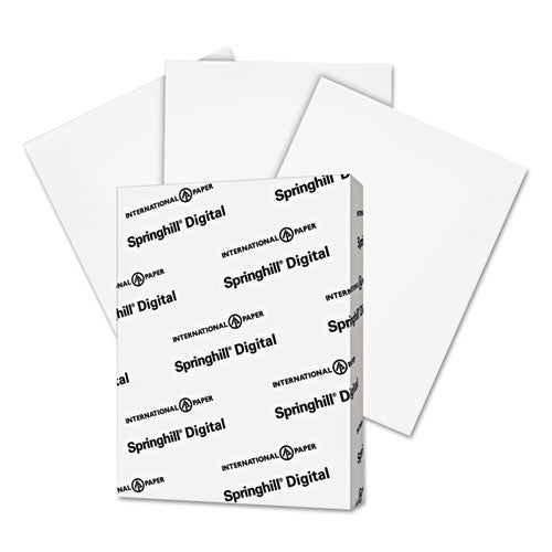 Image of Springhill® Digital Index White Card Stock, 92 Bright, 110 lb Index Weight, 8.5 x 11, White, 250/Pack
