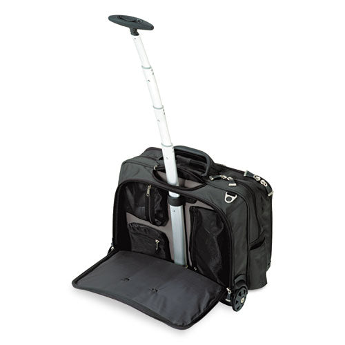 Image of Kensington® Contour Rolling Laptop Case, Fits Devices Up to 17", Ballistic Nylon, 17.5 x 9.5 x 13, Black