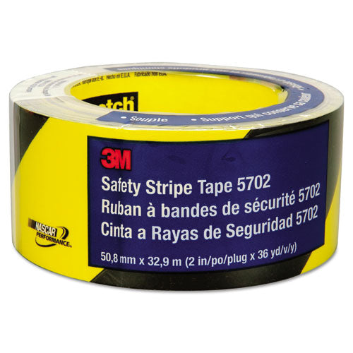 Image of 3M Safety Stripe Tape, 2" X 108 Ft, Black/yellow