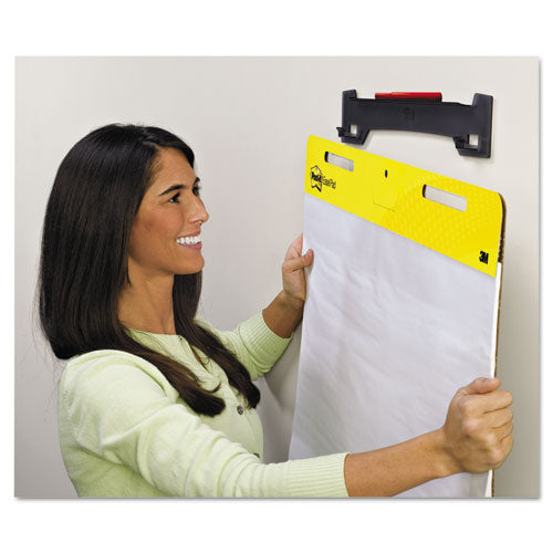 Image of Post-it® Wall Easel, Adhesive Mount, Plastic, Smoke, 2/pack