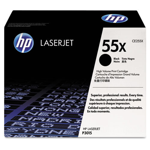Image of HP HP 55x, (ce255x) High-Yield Black Original Laserjet Toner Cartridge