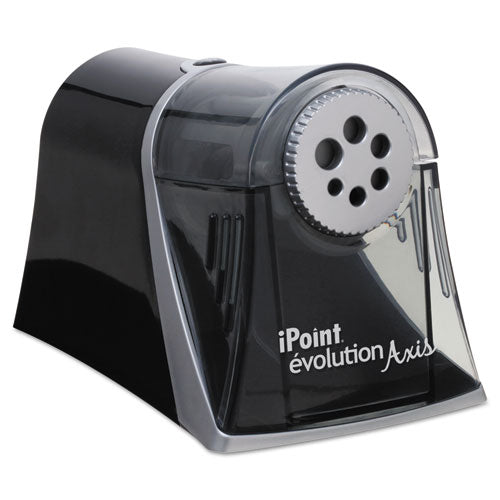 Image of Westcott® Ipoint Evolution Axis Pencil Sharpener, Ac-Powered, 5 X 7.5 X 7.25, Black/silver