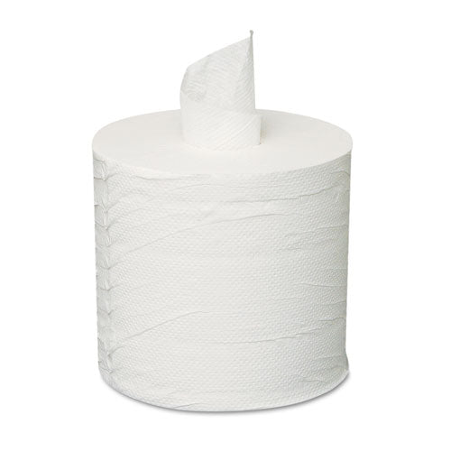 Image of GEN Centerpull Towels, 2-Ply, 7.3" x 500 ft, White, 600 Roll, 6 Rolls/Carton