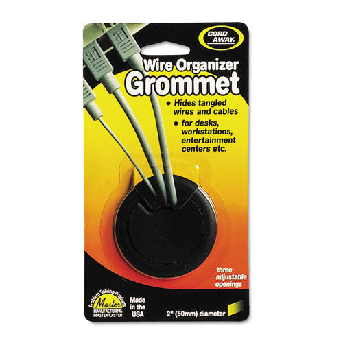 Image of Cord Away® Grommet, Adjustable, 2" Diameter, Black