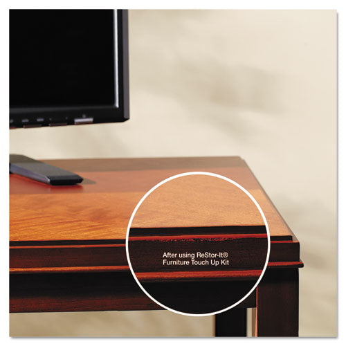 Image of Master Caster® ReStor-It Furniture Touch-Up Kit with (5) Woodgrain Markers, (3) Filler Sticks, 4.25 x 0.38 x 6.75