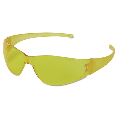 Image of MCR Safety Checkmate Safety Glasses, Amber Temple, Amber Anti-Fog Lens