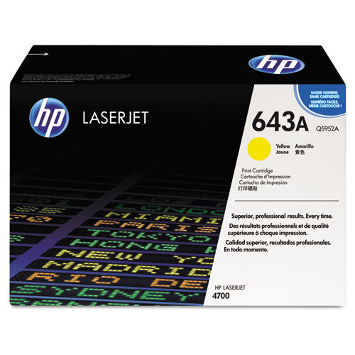 Image of HP HP 643a, (q5952a) Yellow Original Laserjet Toner Cartridge