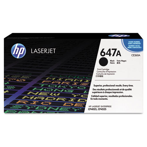 Image of HP HP 647a, (ce260a) Black Original Laserjet Toner Cartridge