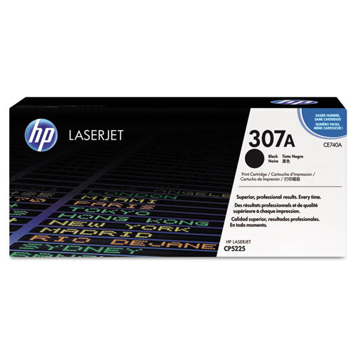 Image of HP HP 307a, (ce740a) Black Original Laserjet Toner Cartridge
