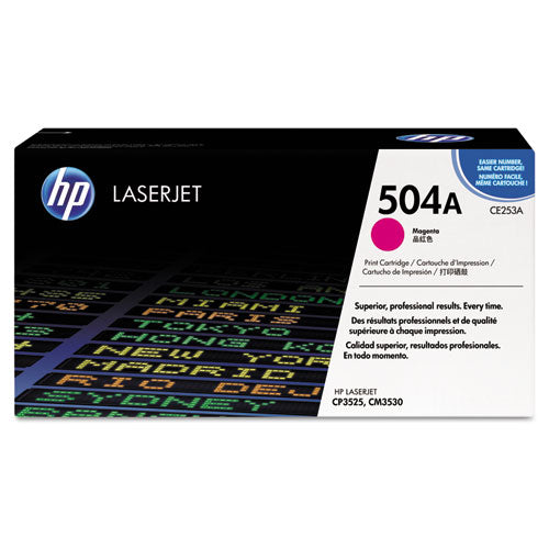 Image of HP HP 504a, (ce253a) Magenta Original Laserjet Toner Cartridge