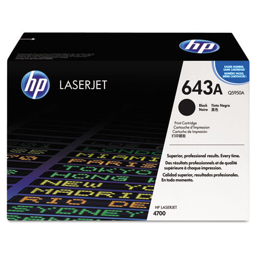 Image of HP HP 643a, (q5950a) Black Original Laserjet Toner Cartridge