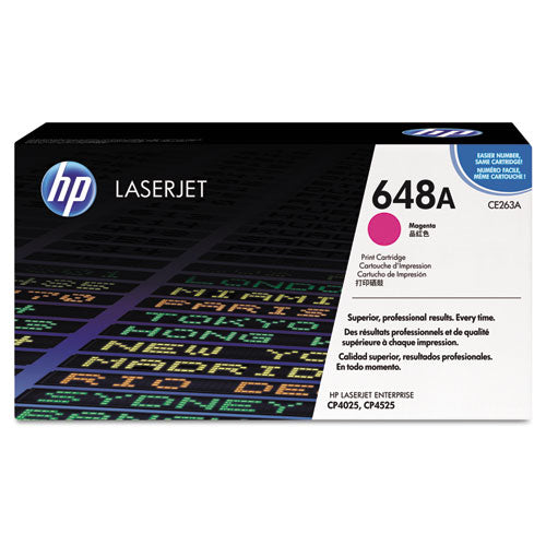 Image of HP HP 648a, (ce263a) Magenta Original Laserjet Toner Cartridge