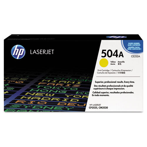 Image of HP HP 504a, (ce252a) Yellow Original Laserjet Toner Cartridge