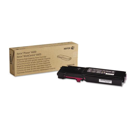 Image of Xerox® 106r02226 High-Yield Toner, 6,000 Page-Yield, Magenta
