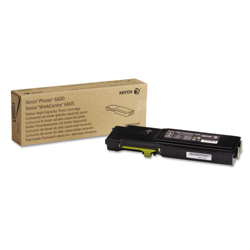 Image of Xerox® 106r02227 High-Yield Toner, 6,000 Page-Yield, Yellow