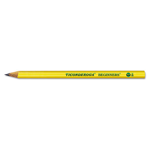 Image of Dixon® Ticonderoga Beginners Woodcase Pencil with Microban, HB (#2), Black Lead, Yellow Barrel, Dozen