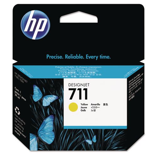 Image of HP HP 711, (cz132a) Yellow Original Ink Cartridge
