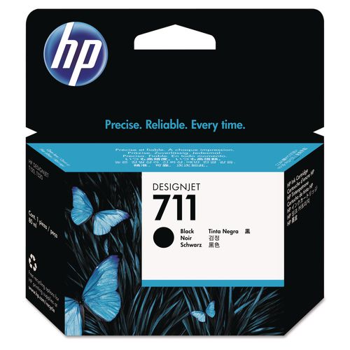 Image of HP HP 711, (cz133a) Black Original Ink Cartridge